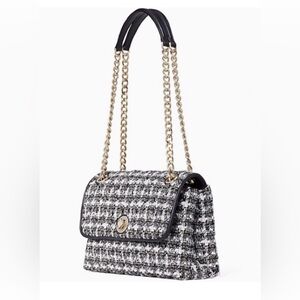 Kate Spade Natalia Tweed Medium Flap Shoulder Bag